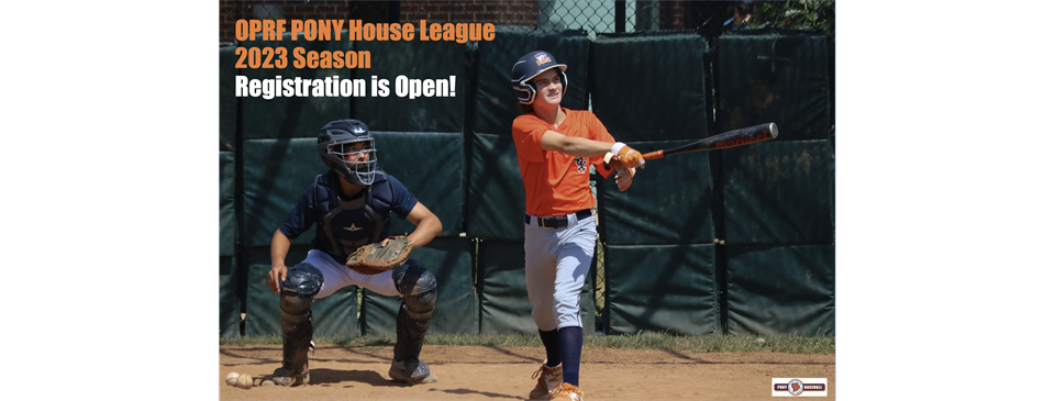 OPRF PONY 2023 Registration is Open!
