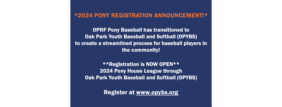 2024 PONY Registration is open at www.opybs.org